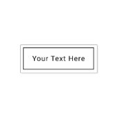 1ライン文字付き自己インキング印カスタム印 セルフインキングスタンプ (デザイン)