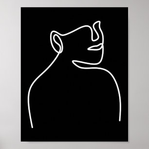 1ライン連続デジタルアート ポスター