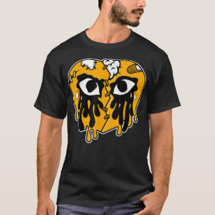 1レトロティーローザーラバーイエロードリップハート泣き叫びC Tシャツ
