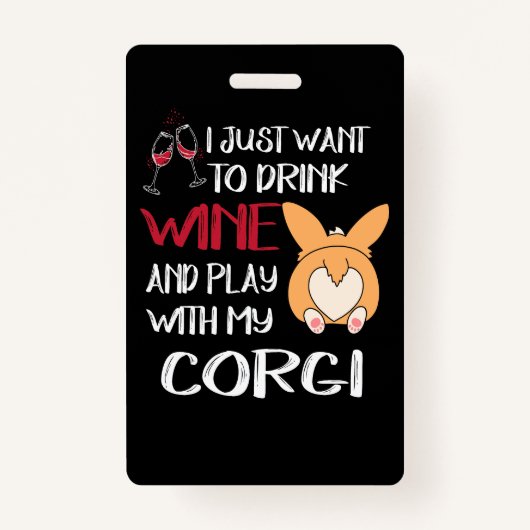 1ワインだけ飲みたい バッジ (正面)