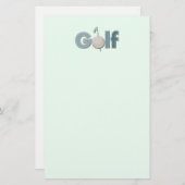 1ワードのゴルフ 便箋 (正面/裏面)