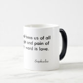 1ワードはすべての重量そして苦痛の私達をの…放します モーフィングマグカップ (正面右)