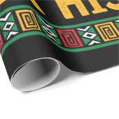 1ヶ月の歴史を保持できない黒いプライドアフリカ ラッピングペーパー (ロールコーナー)