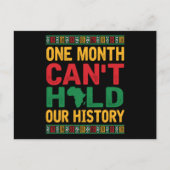 1ヶ月の歴史を保持できない黒いプライドアフリカ 案内ポストカード (正面)