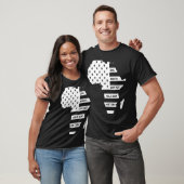 1ヶ月は我々の歴史を保持できないアフリカ地図アメリカ Tシャツ (ユニセックス)