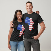 1ヶ月は我々の歴史を保持できないアフリカ地図アメリカ Tシャツ (ユニセックス)
