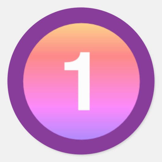 1ヶ月古いベビー乳児シール年齢72マーケティング ラウンドシール (正面)