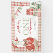 1ヶ月間抜けのクリスマスギンガム1st誕生日 横断幕 (縦)