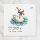 1ヶ月間抜けの最初の誕生日パーティー フェイバータグ (裏面)