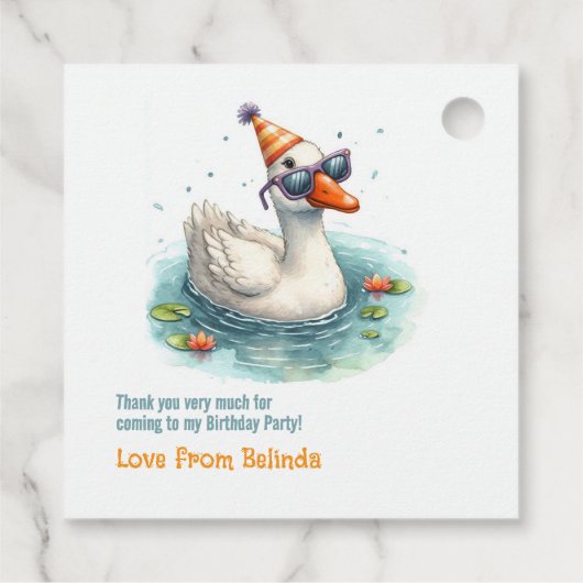 1ヶ月間抜けの最初の誕生日パーティー フェイバータグ (裏面)