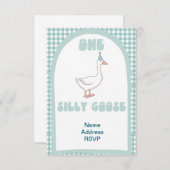 1ヶ間抜け月最初の誕生日の招待 招待状 (正面/裏面)