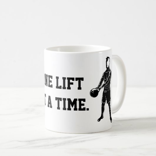 1上昇の一度にKettlebellの重量 コーヒーマグカップ (正面右)