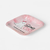 1不気味ガーリー幽霊1歳の誕生日パーティー ペーパープレート (傾斜あり)