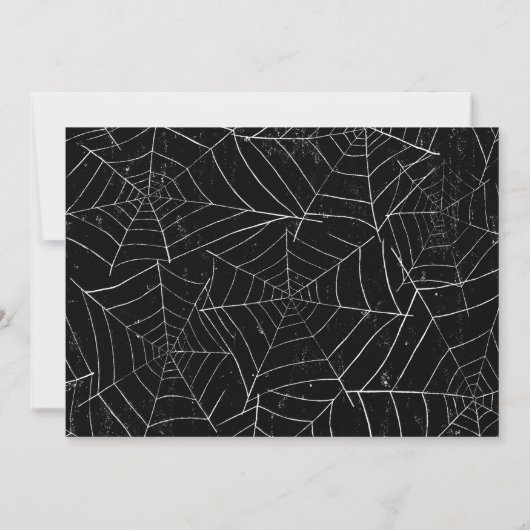 1不気味ハロウィン1歳の誕生日の写真 招待状 (裏面)