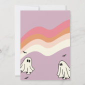 1不気味レトロハロウィーン幽霊1st誕生日 招待状 (裏面)