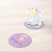 1不気味幽霊ガールハロウィーン1歳の誕生日パーティー ペーパーコースター (インサイチュ)