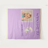 1不気味幽霊ハロウィーン1回目の誕生日へようこそ タペストリー (正面(横))