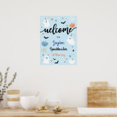 1不気味幽霊ハロウィーン1回目の誕生日へようこそ ポスター (キッチン)