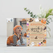 1不気味幽霊1日の誕生日ハロウィーン 招待状 (スタンド正面)