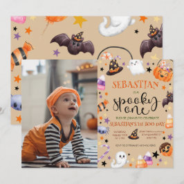 1不気味幽霊1日の誕生日ハロウィーン 招待状