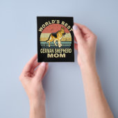 1世界のドイツ最高の人羊飼いママヴィンテージ チラシ (手)