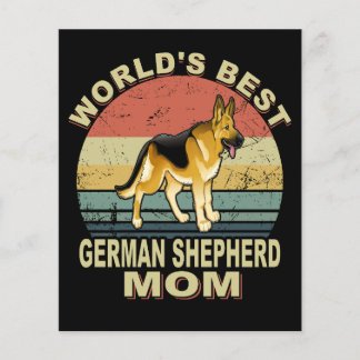 1世界のドイツ最高の人羊飼いママヴィンテージ チラシ