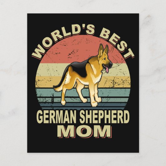 1世界のドイツ最高の人羊飼いママヴィンテージ チラシ (正面)