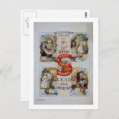 "1世紀のサイクル" -ヴィンテージ歌手の広告 ポストカード (正面/裏面)