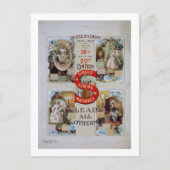 "1世紀のサイクル" -ヴィンテージ歌手の広告 ポストカード (正面)