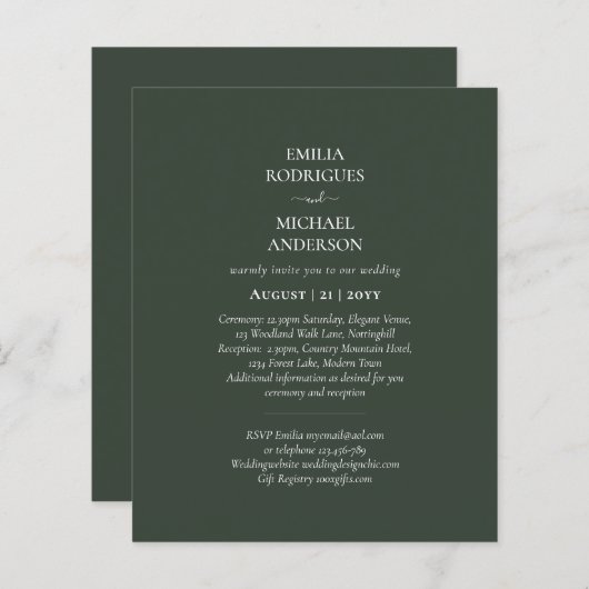 1予算モダンでモノクロ全結婚体 (正面/裏面)