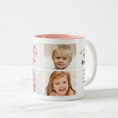 1人が愛したアブエラ4人の写真コラージュ  ツートーンマグカップ (正面右)