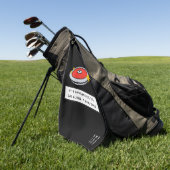 1人でゴルフ場に行くのは危険だ ゴルフタオル (グリーン)