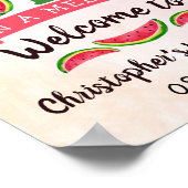 1人でメロンを1歳の誕生日へようこそ ポスター (角)