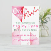 1人でメロンを1歳の誕生日 招待状 (スタンド正面)