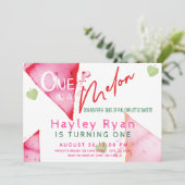 1人でメロンを1歳の誕生日 招待状 (スタンド正面)