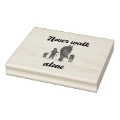 1人で歩かない – 素朴動物愛好家 ラバースタンプ (スタンプ)