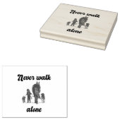 1人で歩かない – 素朴動物愛好家 ラバースタンプ (押印)