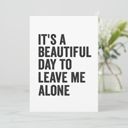 1人で贈り物を離れ楽しめる美しいおもしろい日 シーズンカード (スタンド正面)