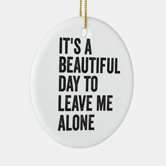 1人で贈り物を離れ楽しめる美しいおもしろい日 セラミックオーナメント (右)