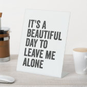 1人で贈り物を離れ楽しめる美しいおもしろい日 台座サイン (インサイチュ)