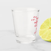 1人で飲む…おもしろい犬&飲用引用文 ショットグラス (左)