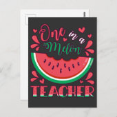 1人に1つのメロン教師の誕生日パーティー ポストカード (正面/裏面)