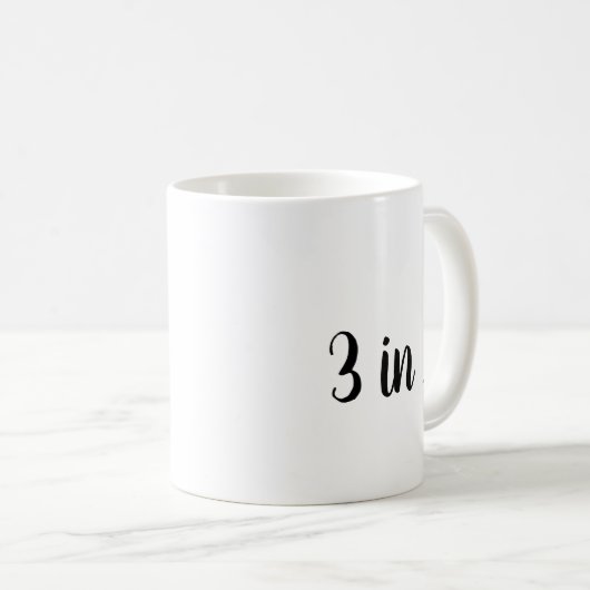 1人に3人 コーヒーマグカップ (正面右)