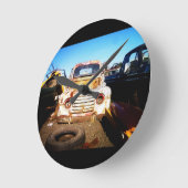 1人のがらくたもう一人の人の宝物 ラウンド壁時計 (傾斜)