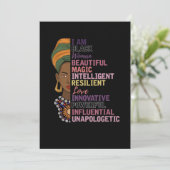 1人のアフリカの女性が贈り物、私は黒人女性の黒人ヒスト セーブザデート (スタンド正面)