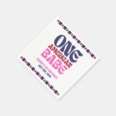 1人のアメリカ人バベ7月1日の誕生日の4日 スタンダードカクテルナプキン (角)