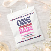 1人のアメリカ人バベ7月1日の誕生日の4日 フェイバーバッグ (クリップ留めされた状態)