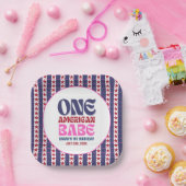 1人のアメリカ人バベ7月1日の誕生日の4日 ペーパープレート (パーティー)