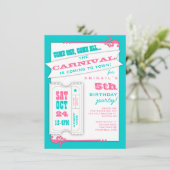 1人のカーニバルガール誕生会の招待を受ける 招待状 (スタンド正面)