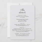 1人のクリスチャンのスケッチされた結婚花 招待状 (裏面)